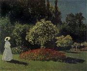Claude Monet Lady in the Garden Sweden oil painting artist